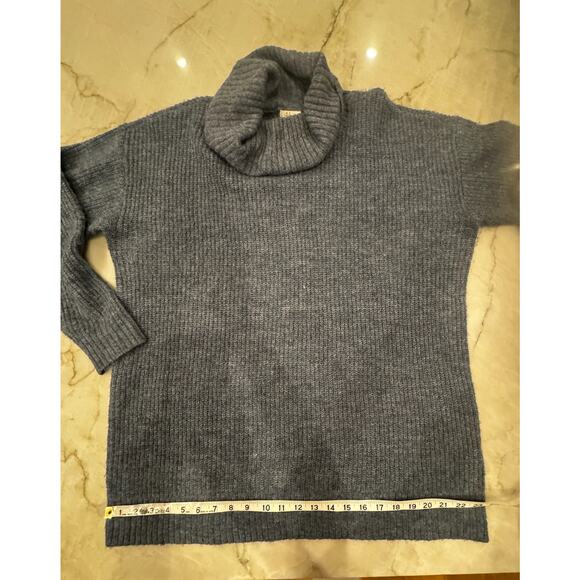 Style & Co Sweater 2X Cozy Cowlneck Tunic Blue Heather Cabincore Plus Size - Picture 5 of 8